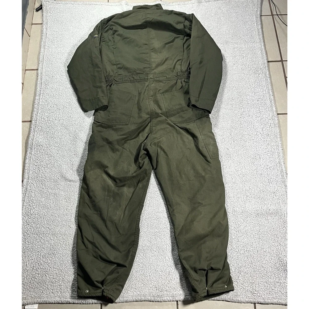 Oshkosh Bgosh Overalls Mens Green Olive VTG Union Insulated Lined Workwear W38